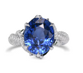 Sapphire Flower Ring